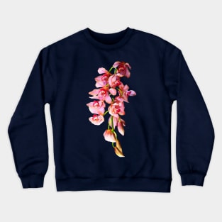 Orchids - Cascade of Pink Orchids Crewneck Sweatshirt